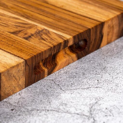 Thớt gỗ Teak chữ nhật ghép ngang